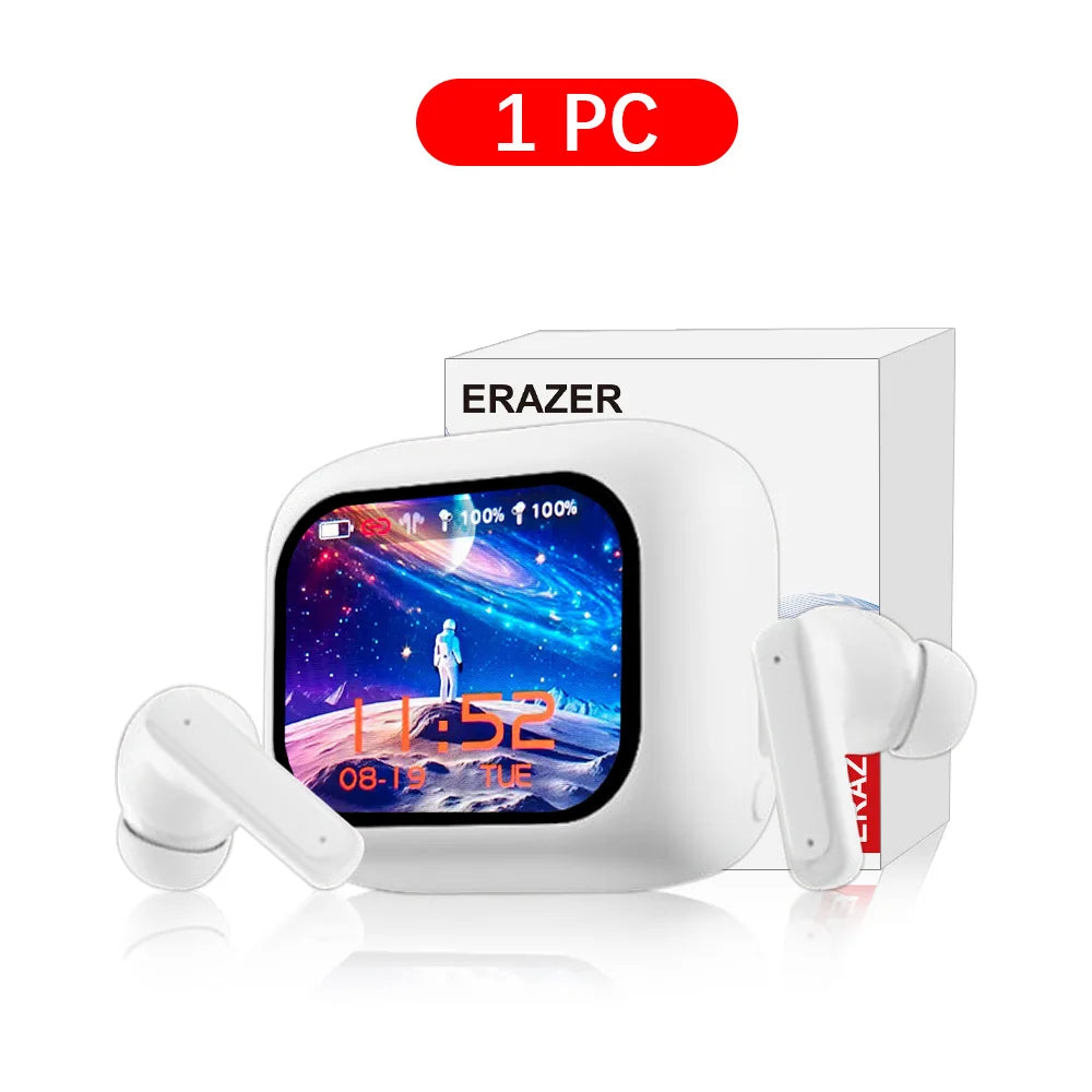 ERAZER Original LCD Touch Screen Bluetooth earphone ANC noise cancelling wireless Headphone waterproof earbuds HD stereo Headset