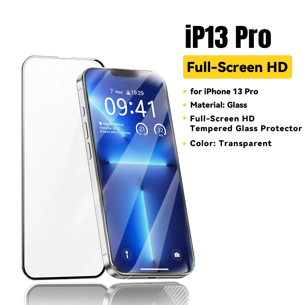 Essager Screen Protector for iPhone 16 15 14 13 Pro Max Plus 2Pcs HD Drop-proof And Dust-proof Tempered Glass Film Transparent