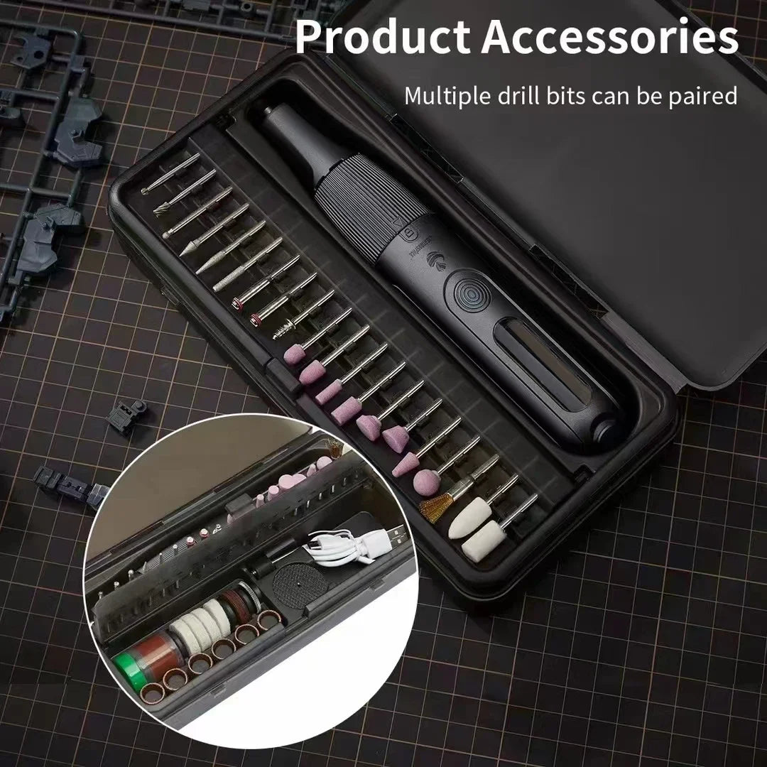 CreationSpace 8V Cordless Rotary Tool – 5-Speed Engraving Machine (5000–23000 RPM) for Carving, Sanding & Polishing