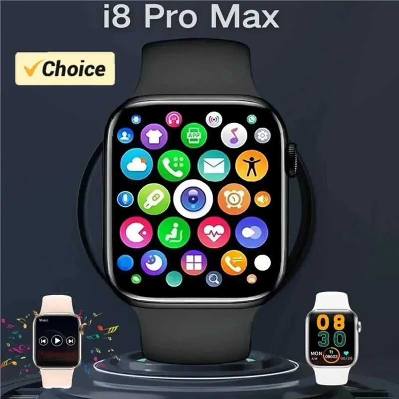 2025 New Smartwatch For Men Android IOS Phone 1.8" Screen Bluetooth Blood Oxygen Pressure Monitoring