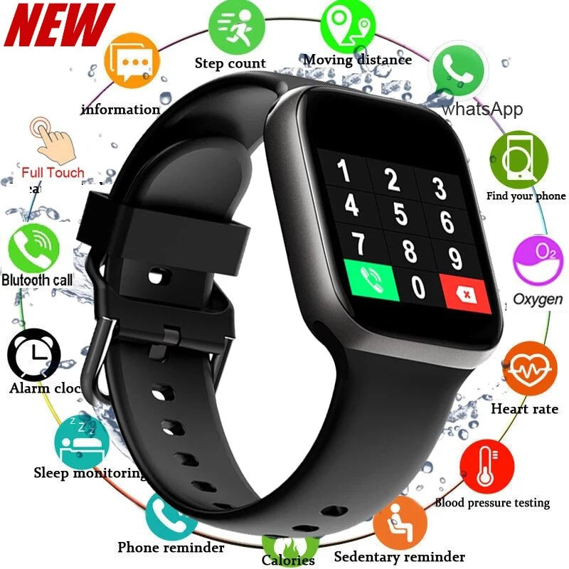 116plus Smart Watch Men and Women Full Touch Screen Sport Fitness Watch Man IP67 Waterproof Bluetooth For Ios Android