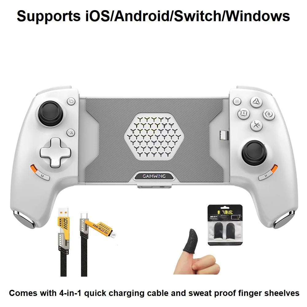 Gamwing AB01 AB02 AoBing Max Max+ Mobile Phone Game Controller Game pad Joystick Type-C Wired & BT Compatible with Android, iOS