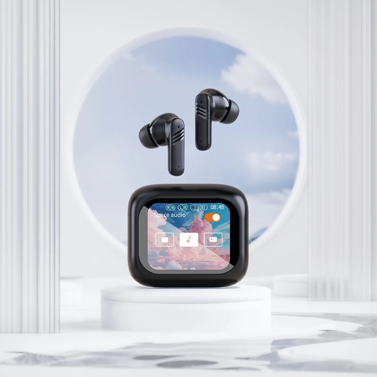 Xiaomi RedmiSmart LCD Display Earphones Multifunctional Wireless Sports Earphones Adjustable Audio Built-in Microphone Earphones