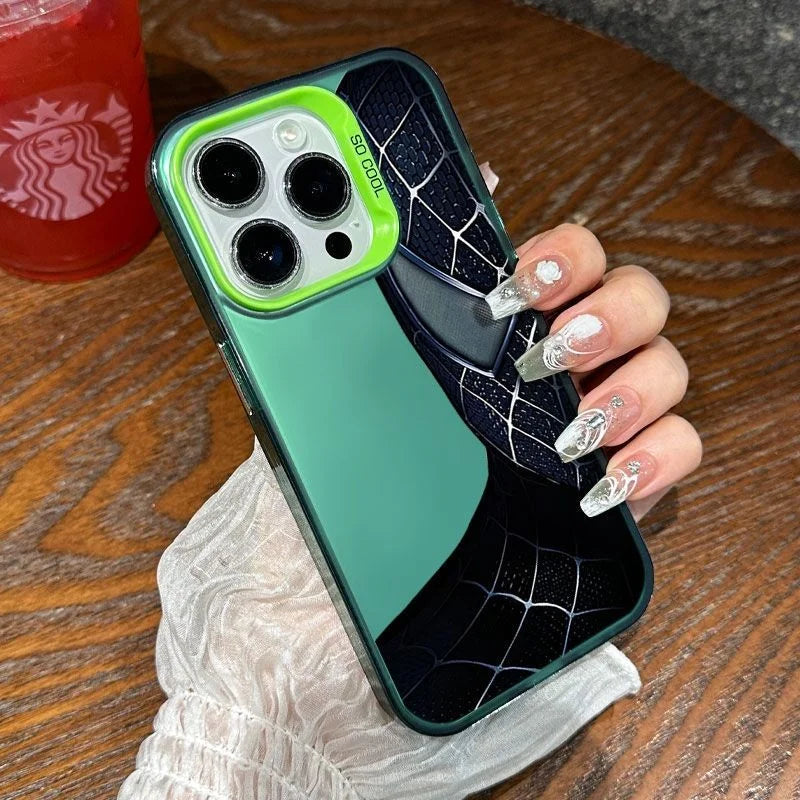 Marvel Spider Man Half Face Cool Phone Case For iPhone 16 15 14 13 12 11 Pro Max XR XS 7 8 Plus MINI Y2K Anti Fall Cute