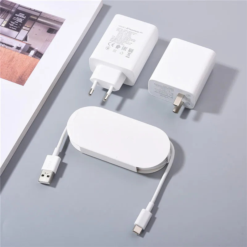 66W Max EU/US Superflash Wall Charger – Fast USB-C Adapter for VIVO X400/X300 Pro/X200/X100/X80/V50/Y33S