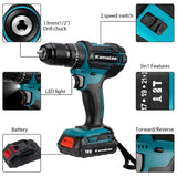 Kamolee Cordless Impact Drill for Makita 18V – 13mm/10mm Chuck
