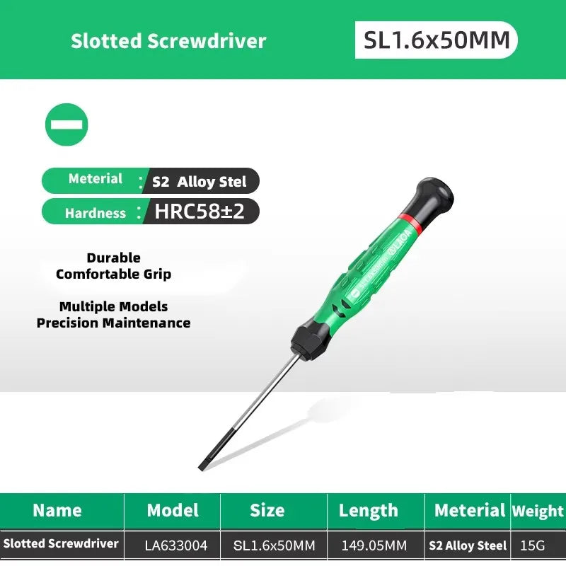 LAOA 1pcs precision screwdriver SL1.0-4.0  phillips mini  phillips plum blossom T5-T20