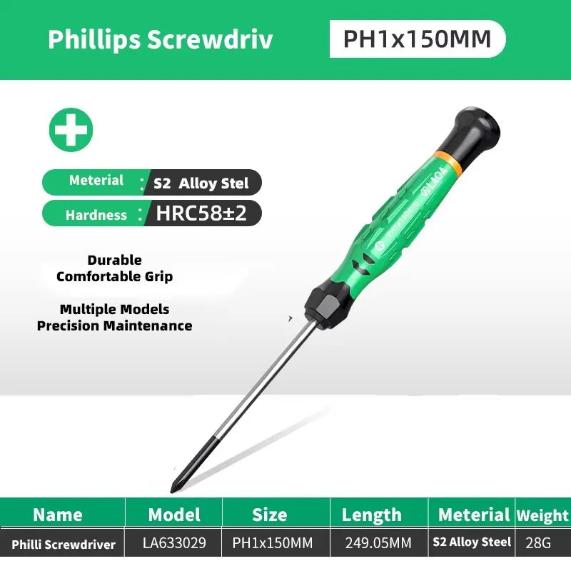 LAOA 1pcs precision screwdriver SL1.0-4.0  phillips mini  phillips plum blossom T5-T20