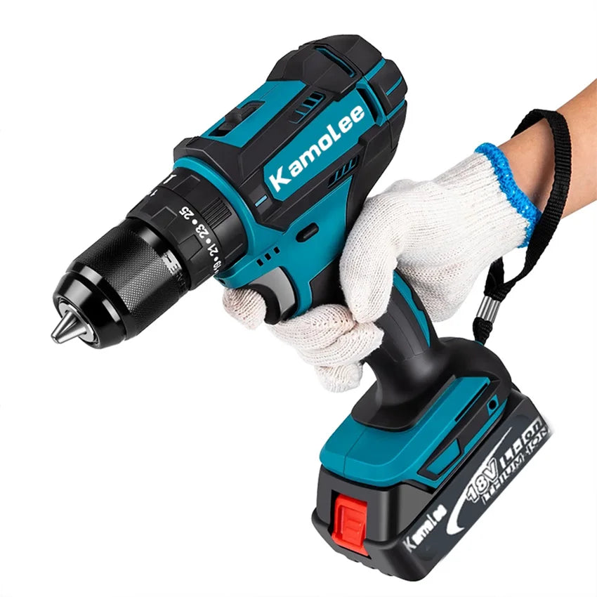 Kamolee Cordless Impact Drill for Makita 18V – 13mm/10mm Chuck
