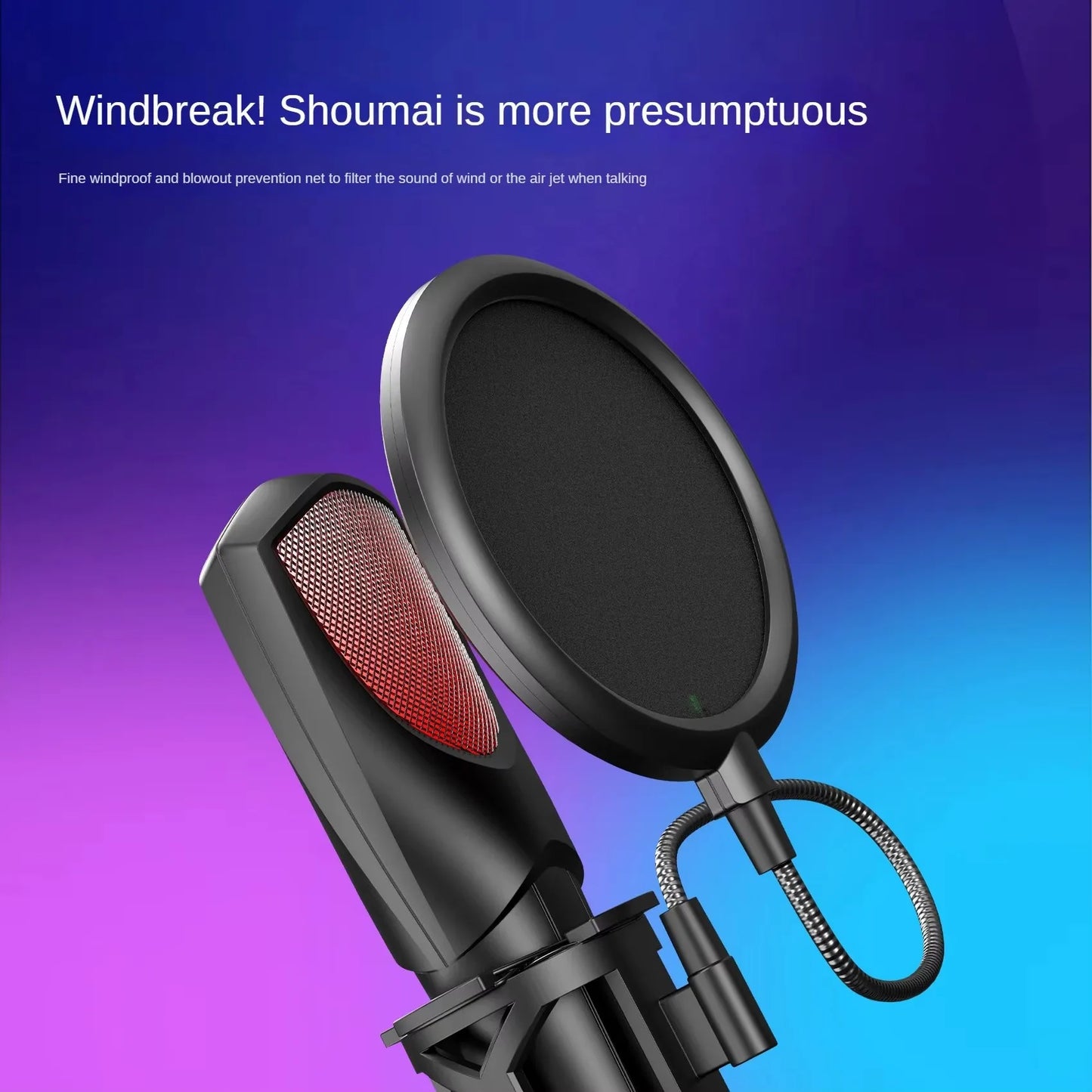Condenser Desktop USB Microphone – Vertical RGB Mic for Live Streaming, Gaming, Karaoke & Video Conferencing