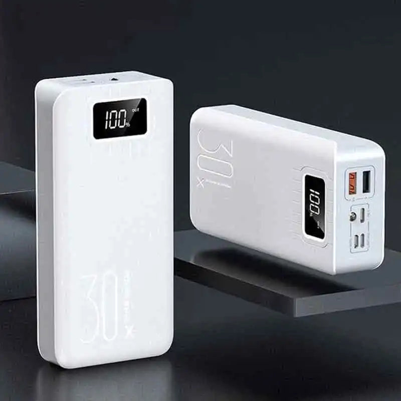 30000mAh/40000mAh PowerBank External Battery 2 USB LED 30000mAh Type-c For OnePlus Xiaomi