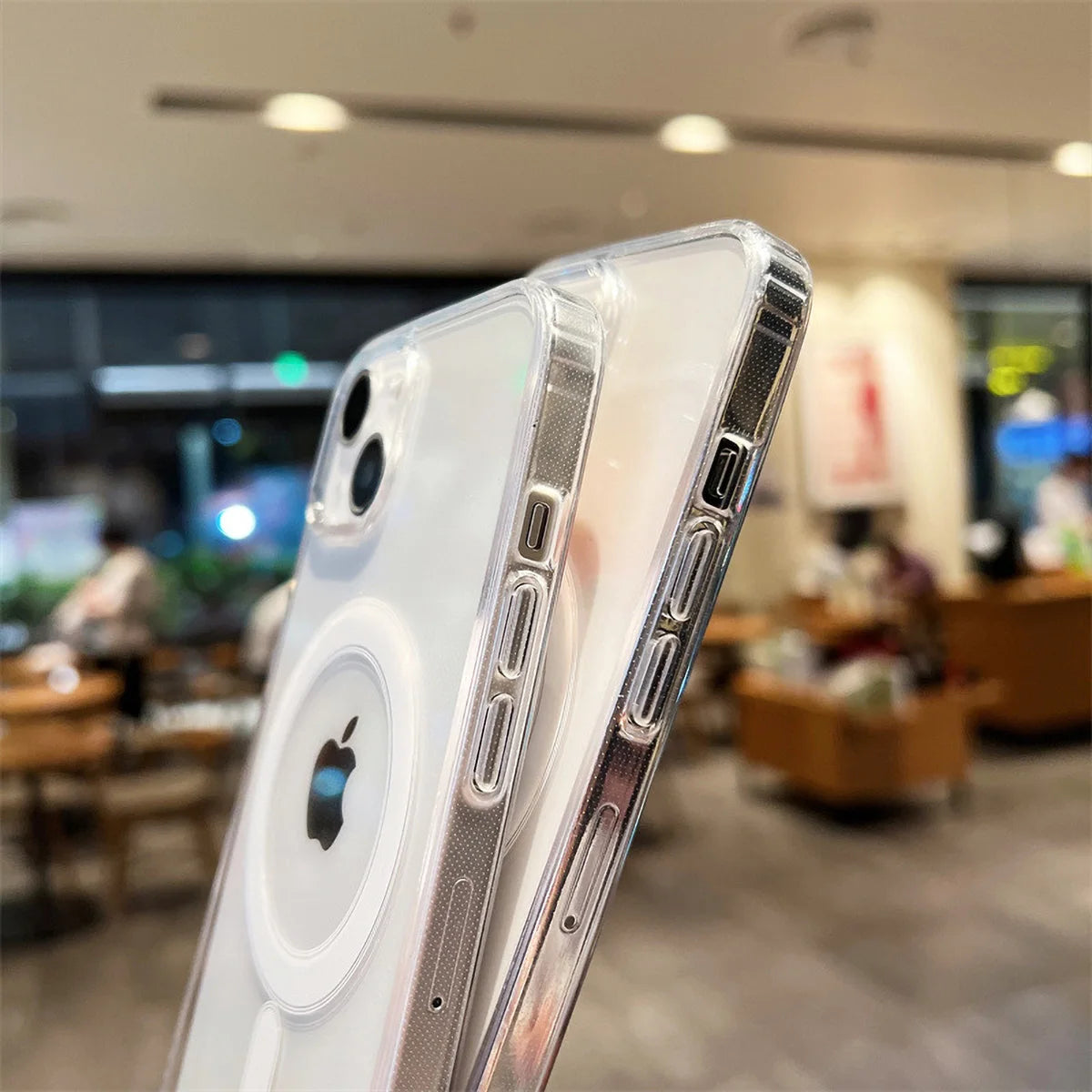Transparent Magnetic Phone Case For iPhone 17 Pro Max 16 13 11 15 14 12 17 Air 17Promax Soft Silicone Shockproof Funda