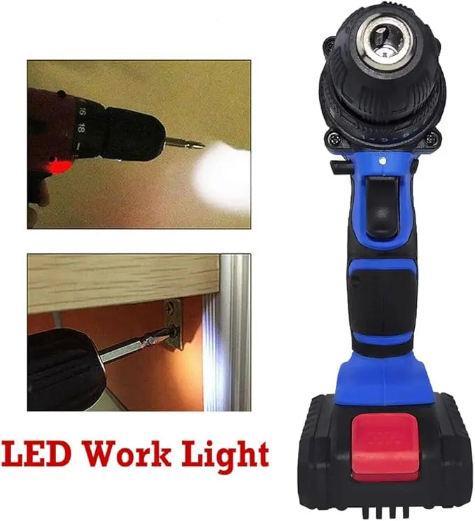 21V Electric Drill Driver Kit – 1 Battery, Charger & 26 Bits