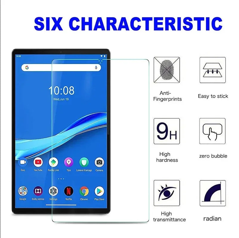 2Pcs Tempered Glass For Lenovo Tab M10 FHD Plus 10.3'' TB-X606F Tablet Screen Protector For M10 Plus 10.3 Premium 9H Glass Film