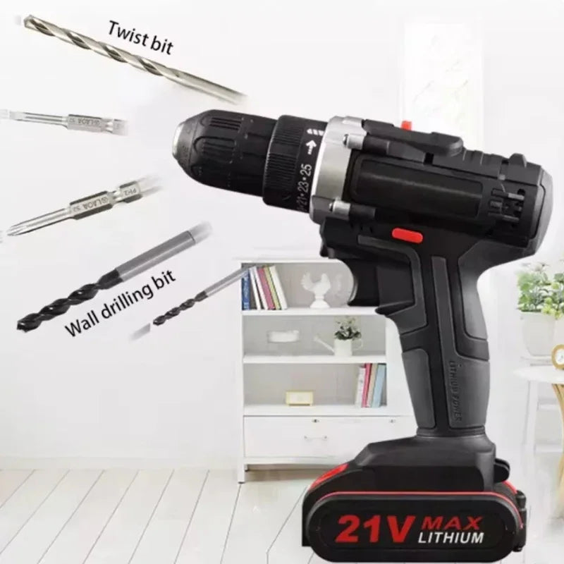 21V Cordless Impact Drill – High Power DIY Tool