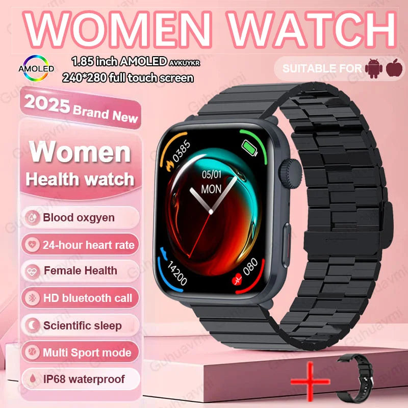 2025 New For Xiaomi Women AI Smart  watchDiagnosis Smart Watch HRV+PPG Blood Pressure Blood oxygen Health monitor IP68 NFC