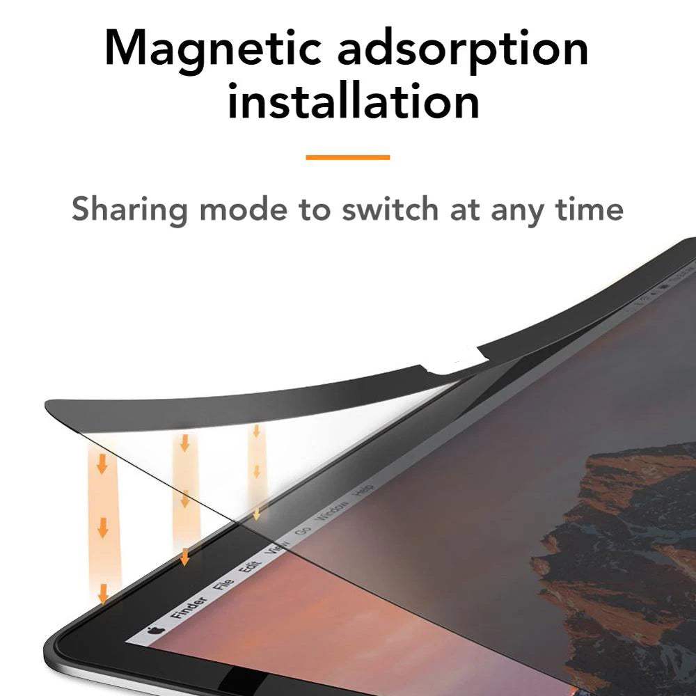 Magnetic Anti-peeping Screen Protector For Macbook Air 13.6 15 M1 M2 M3 M4 Pro 14 16 2023 Anti-peek Anti-spy Film Privacy Filter
