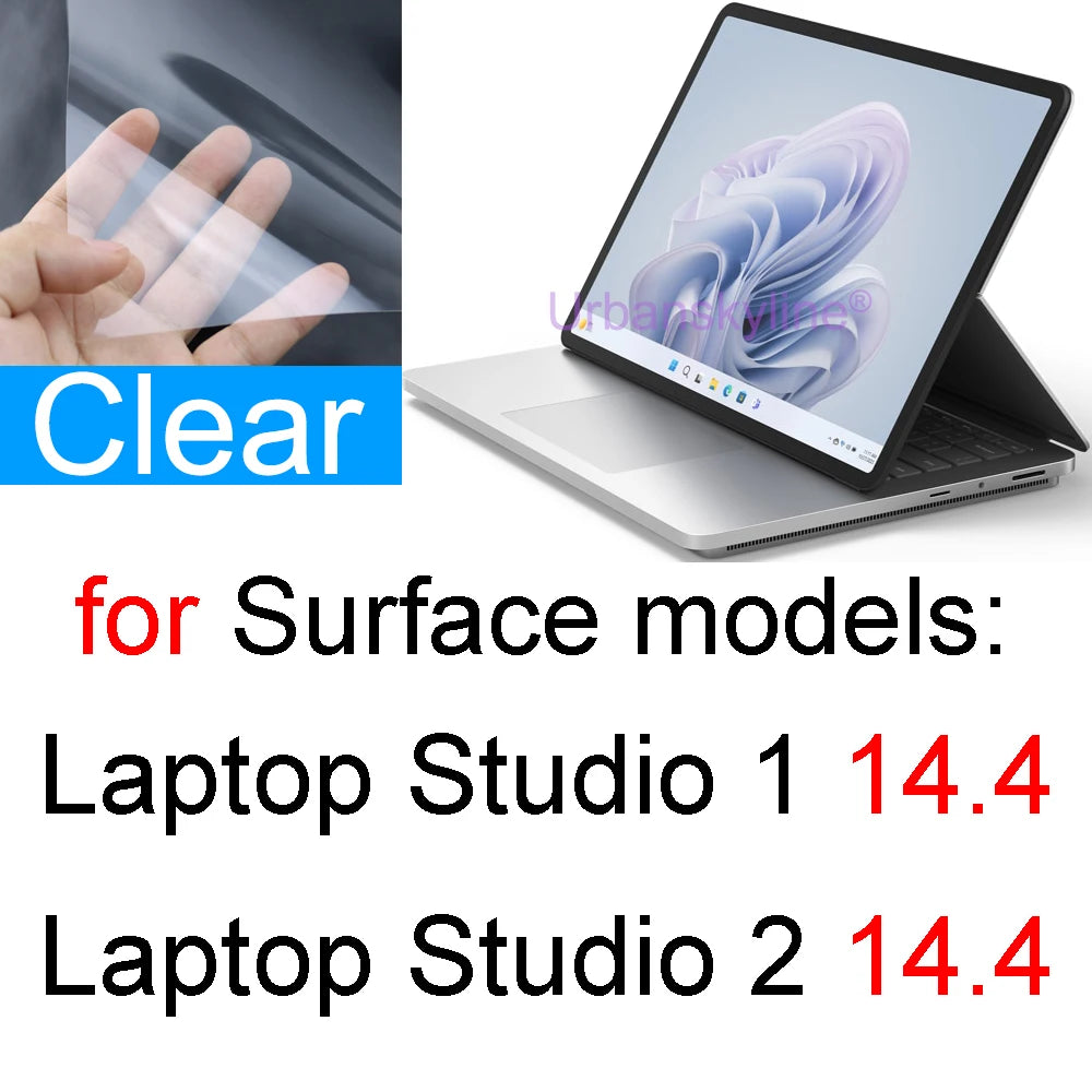 Screen Protector for Surface Pro 10 9 8 7 6 5 4 3 2 X for Microsoft Laptop 7 GO 3 Book 3 2 1 RT Film Clear Studio HD Skin Guard