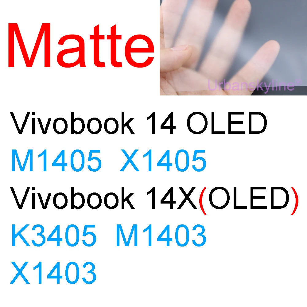 Screen Protector for ASUS Vivobook 14 Pro 14X OLED 15 15X 16 16X 17 17X 13 12 S Flip GO HD Clear Guard Matte Frosted Skin Film