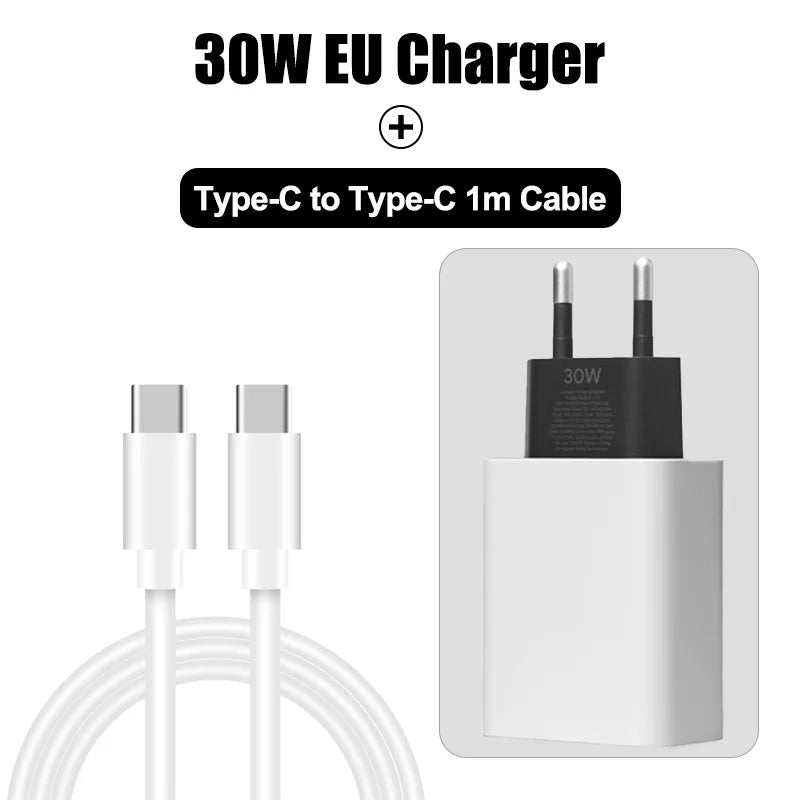 Google Original 30W Charger – USB-C Fast Charging Adapter for Pixel 8/7/6/10/9 Pro/XL/9A