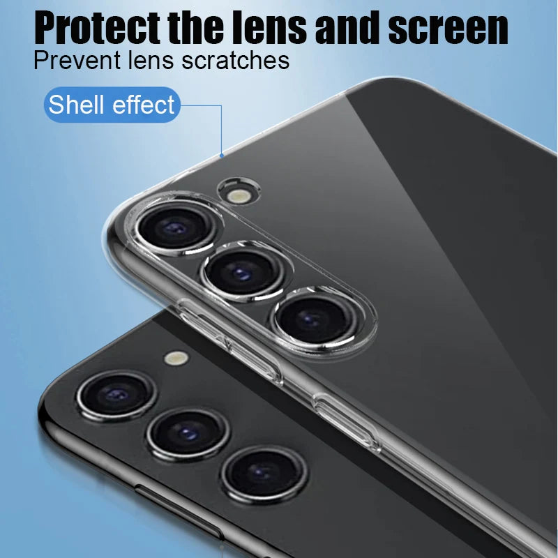 Clear Phone Case For Samsung Galaxy A54 A34 A14 A05 A05S A15 A35 A55 5G Soft Silicone For Samsung A56 A36 A26 A16 A06