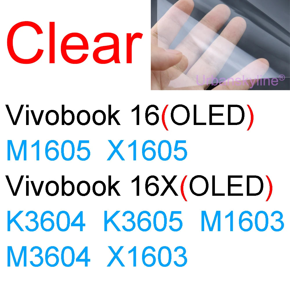 Screen Protector for ASUS Vivobook 14 Pro 14X OLED 15 15X 16 16X 17 17X 13 12 S Flip GO HD Clear Guard Matte Frosted Skin Film