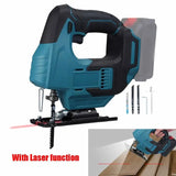 Cordless Jig Saw for Makita 18V-21V – LED & Infrared Cutting Assist (No Battery)