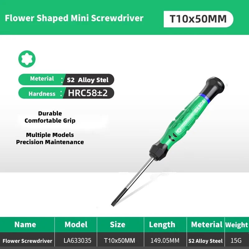 LAOA 1pcs precision screwdriver SL1.0-4.0  phillips mini  phillips plum blossom T5-T20
