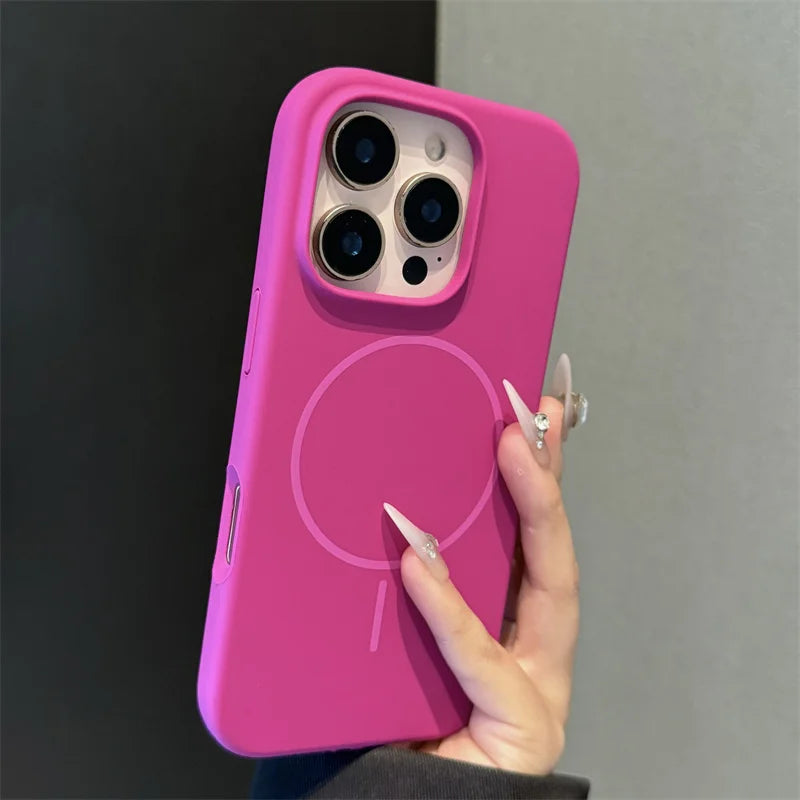 Original Liquid Silicon Magsafe Case For iPhone 17 Air 16 15 Plus 14 13 12 11 Pro Max Magnetic Wireless Charge Soft Rubber