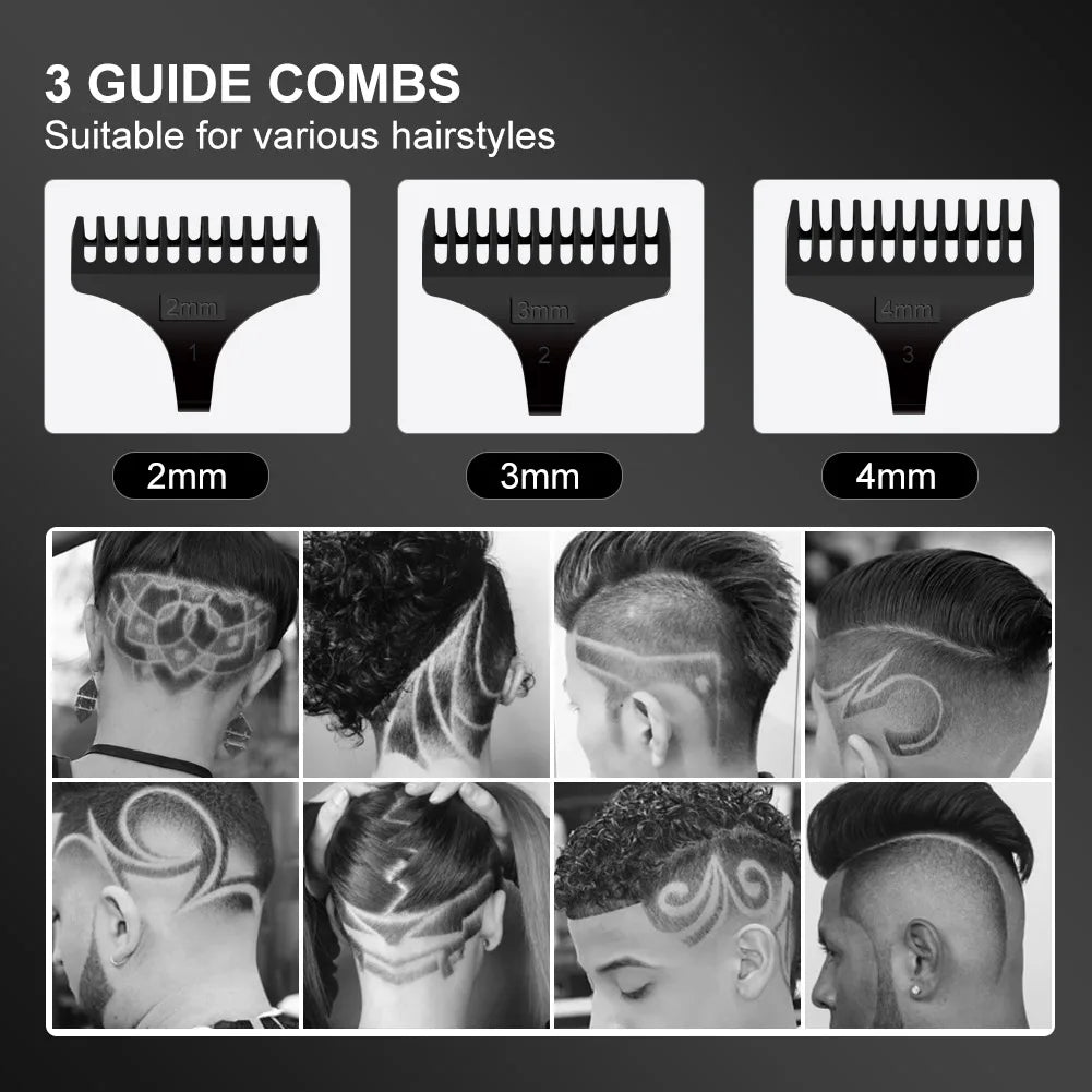 Surker I9 Professional Hair Trimmer – USB Rechargeable, Electric Razor, Barber Clipper