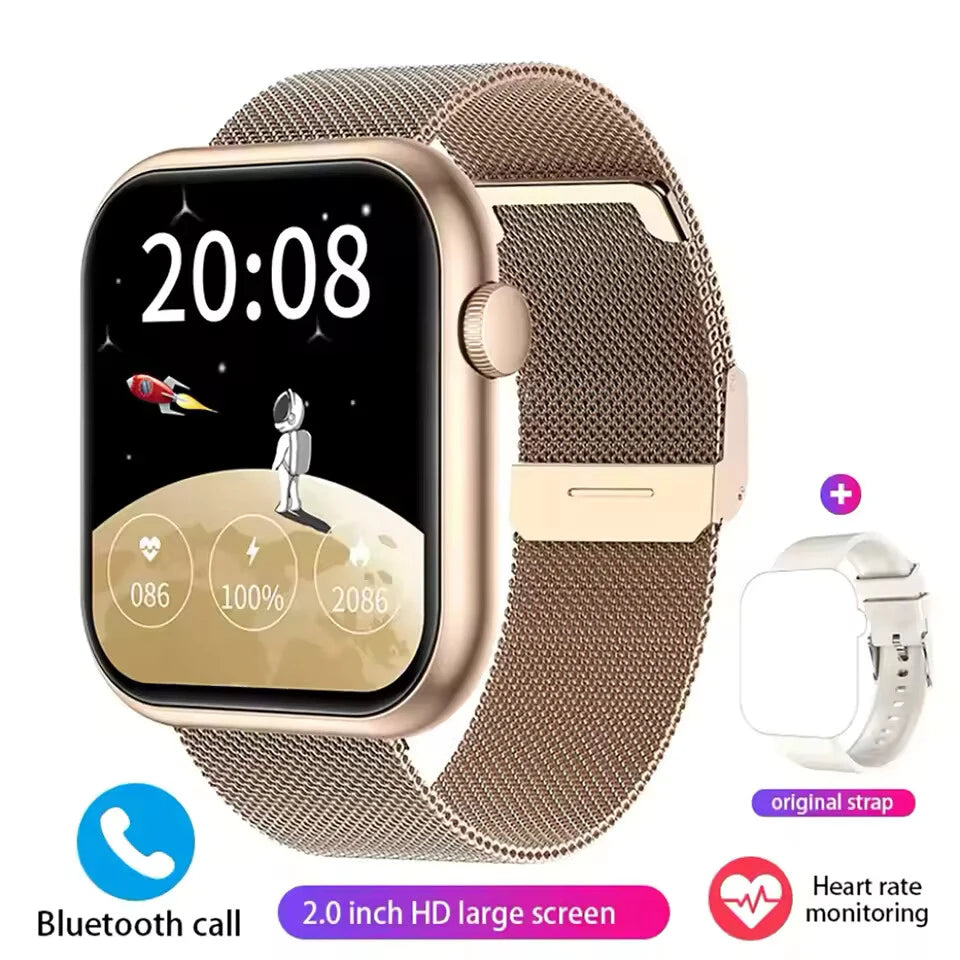 2025 New Watch  Smart 10 NFC Bluetooth Call Women Men Heart Rate Voice Assistant 100+Sports Ladies For Xioami