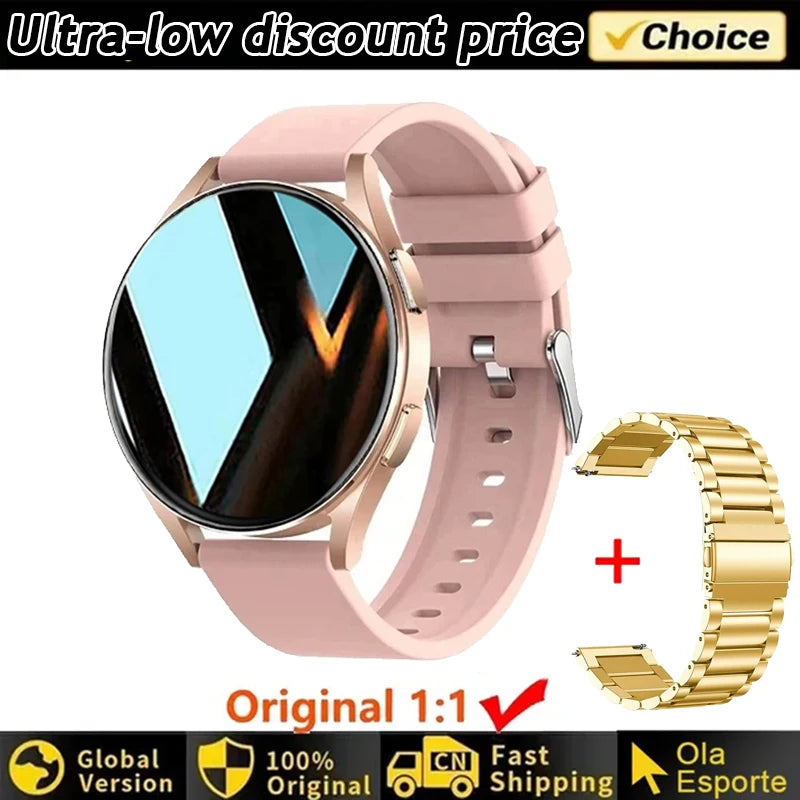 Smartwatch Women Watch 6 Health Monitoring Watch Waterproof Voice Assistant Bluetooth Call 2025 New Sports Watch