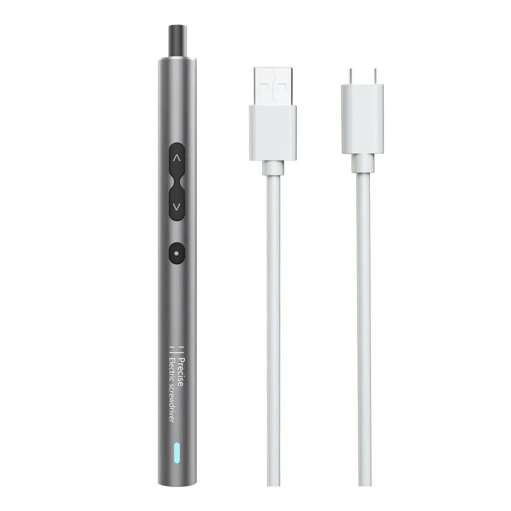 28-in-1 Mini Electric Screwdriver – USB Rechargeable with N20 Motor & Shadowless LED Light