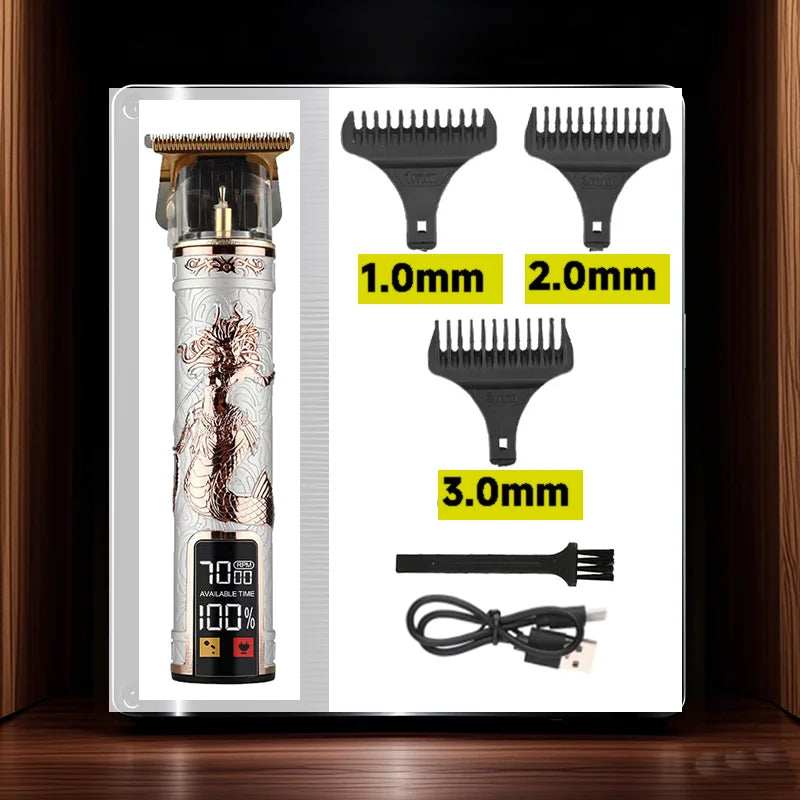 Professional Men’s Hair Cutting Machine – Electric Trimmer, Shaver & Beard Cutter