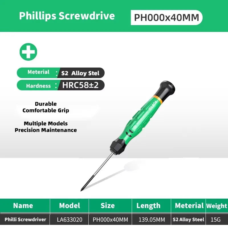 LAOA 1pcs precision screwdriver SL1.0-4.0  phillips mini  phillips plum blossom T5-T20