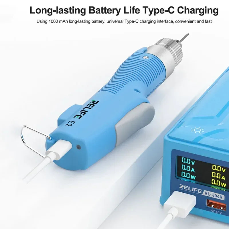 RELIFE E2 T01 Torque Electric Screwdriver  Adjustable Speed Forward and Reverse Rotation Disassembly Wireless Bolt Driver