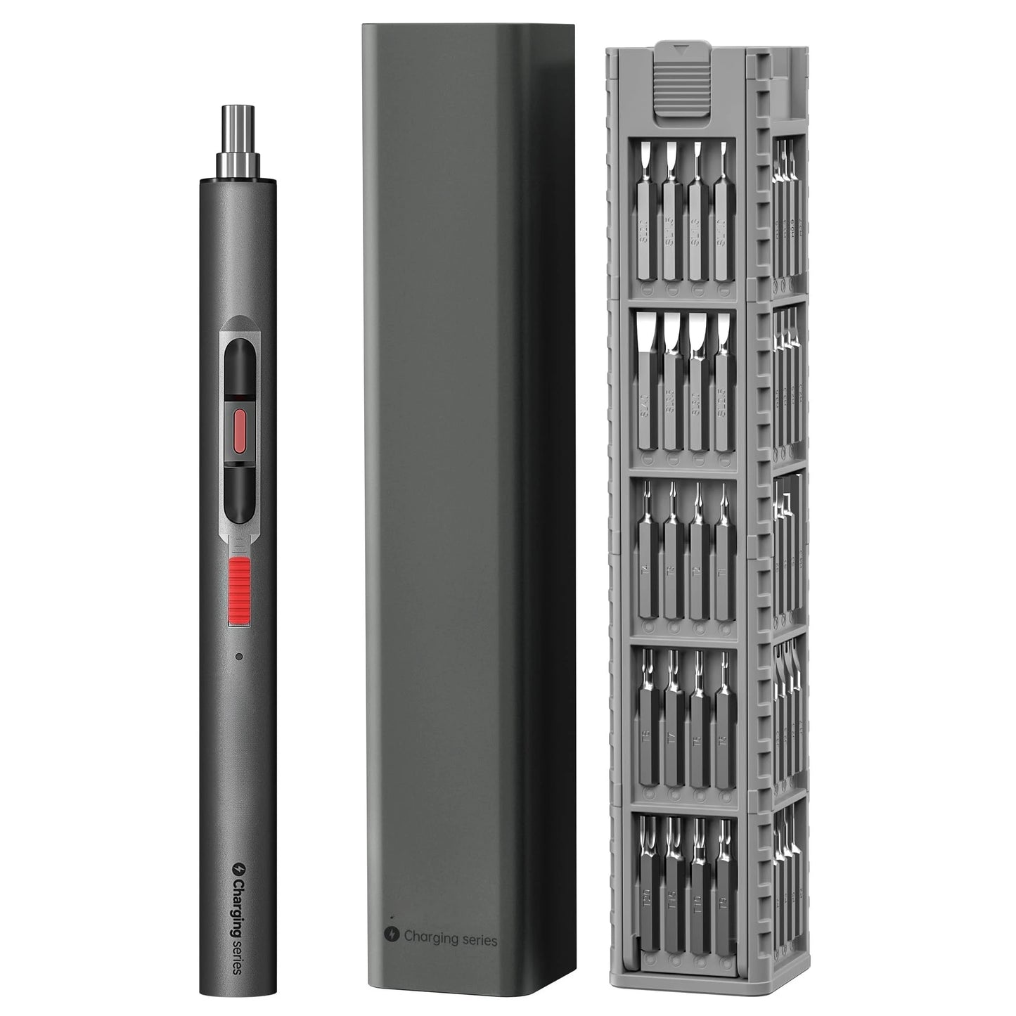 CreationSpace 3.7V Electric Precision Screwdriver Set – 60 Magnetic Bits, Type-C Charging for Gamepads, Phones & Watches