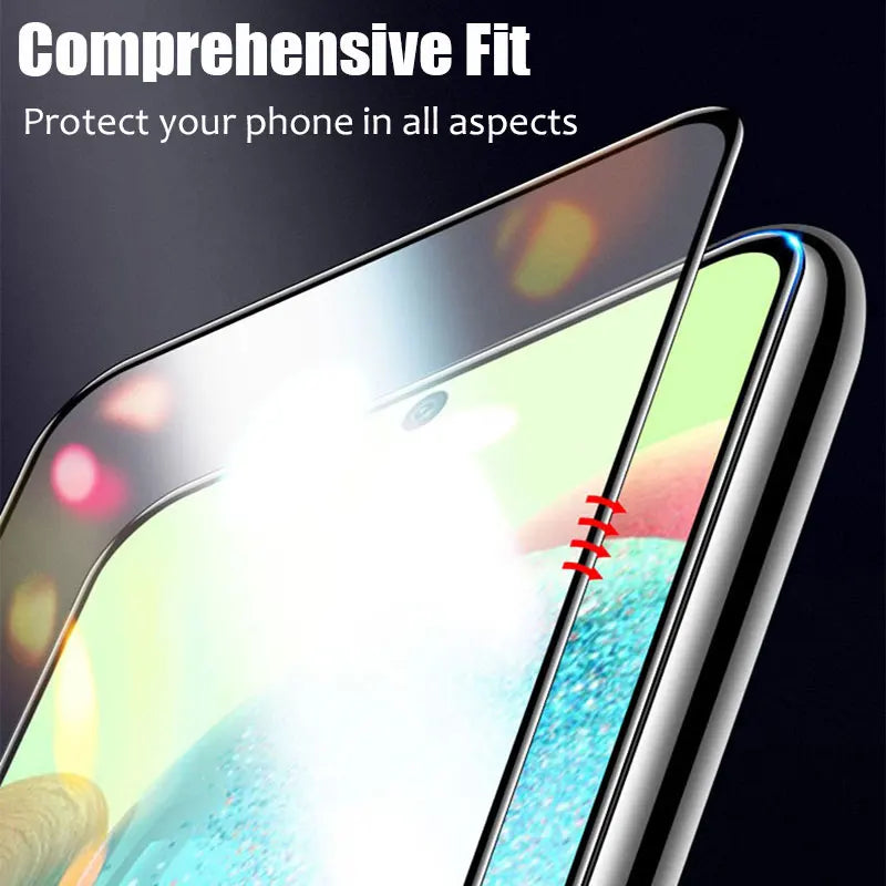 3Pcs Full Tempered Glass For Samsung Galaxy A05 A15 A25 A35 A55 S20FE A03 A13 A53 A72 A71 A51 A54 A14 A34 Screen Protector Glass