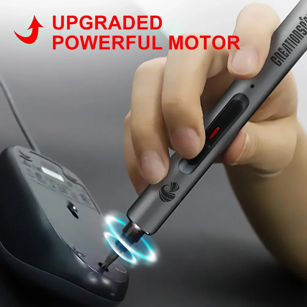 CreationSpace 23-in-1 Mini Cordless Electric Screwdriver – Precision Magnetic Repair Kit for iPhone & PC