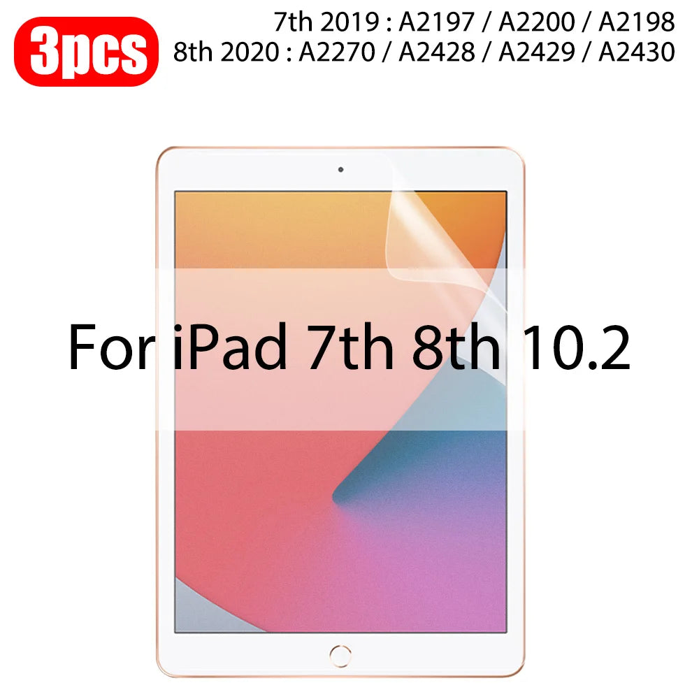 3Pcs Paper Feel Like Screen Protector For ipad Air 11 Pro 13 2024 10th 9th Generation 8 7 6 Air 5 4 Pro 11 12.9 10.5 No Glass