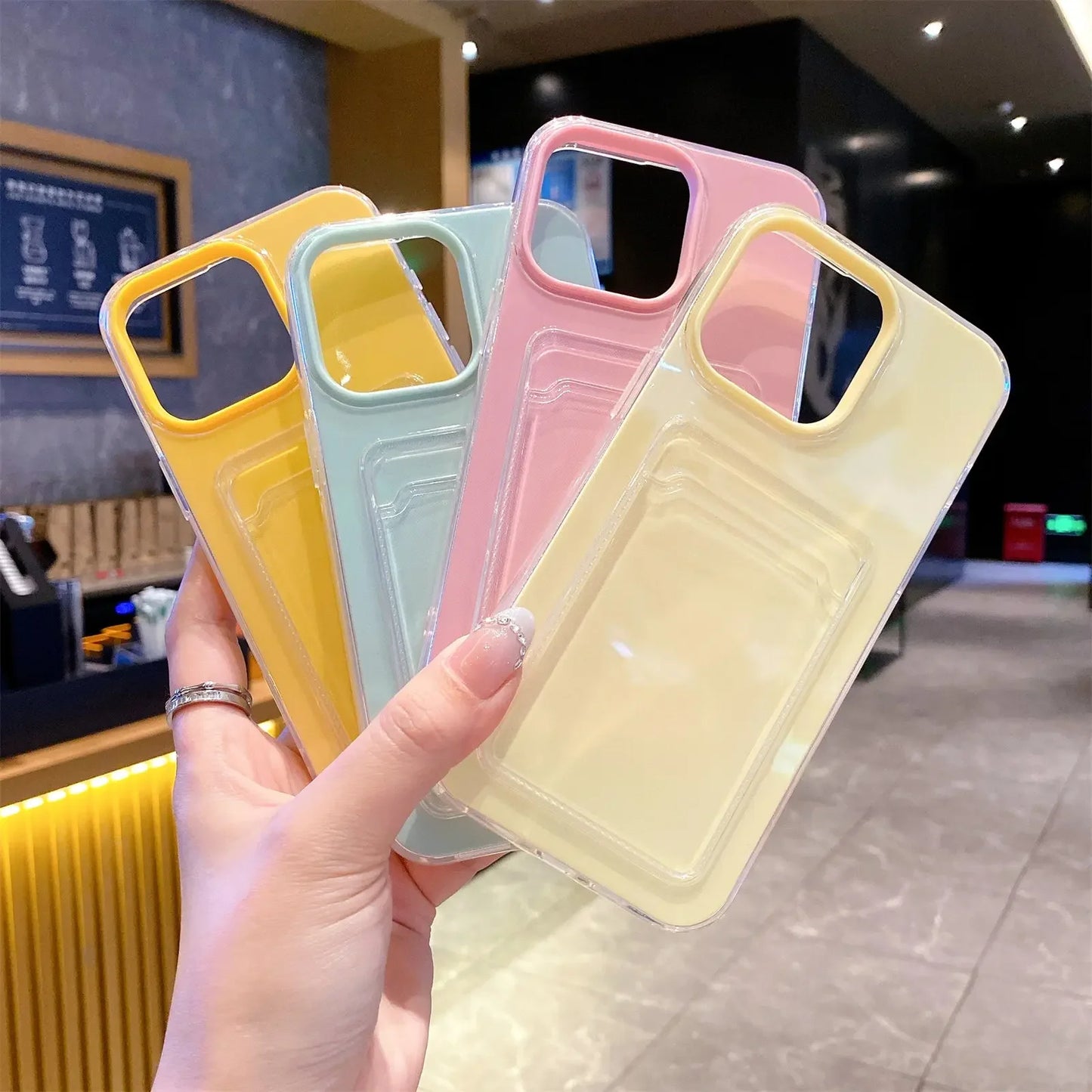 Candy Jelly Cute 2 in 1 Phone Case For Apple iPhone 11 12 13 14 15 16E 16 Pro Max Plus Funda with Card Holder Protective