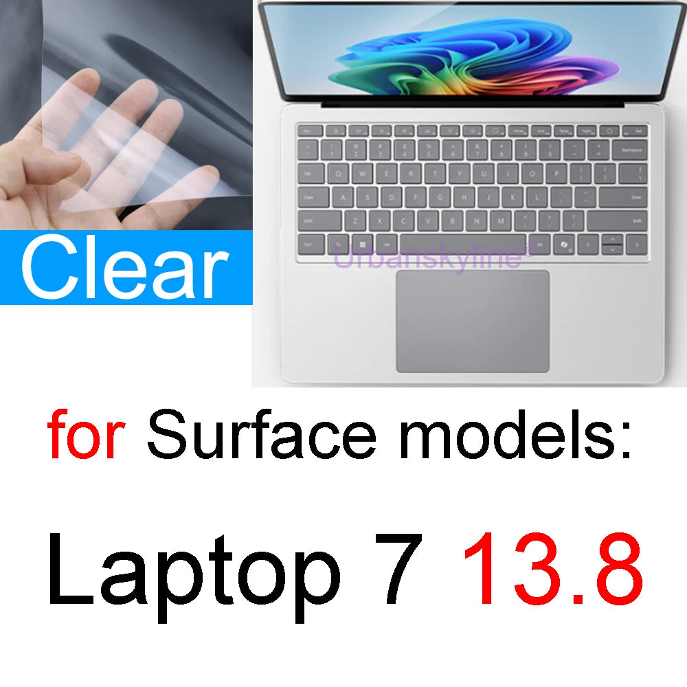 Screen Protector for Surface Pro 10 9 8 7 6 5 4 3 2 X for Microsoft Laptop 7 GO 3 Book 3 2 1 RT Film Clear Studio HD Skin Guard
