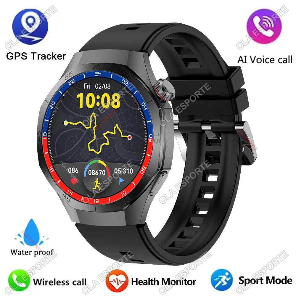2025 New Watch 5 Pro Smart Watch 1.5“ AMOLED Screen NFC GPS Tracker BT Call Health Waterproof Men Women For Android