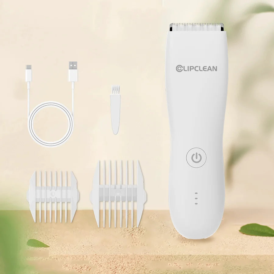 Men’s Waterproof Body Trimmer – Skin-Safe Blades, 90Min Cordless Grooming Kit