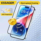 Essager Screen Protector for iPhone 16 15 14 13 Pro Max Plus 2Pcs HD Drop-proof And Dust-proof Tempered Glass Film Transparent