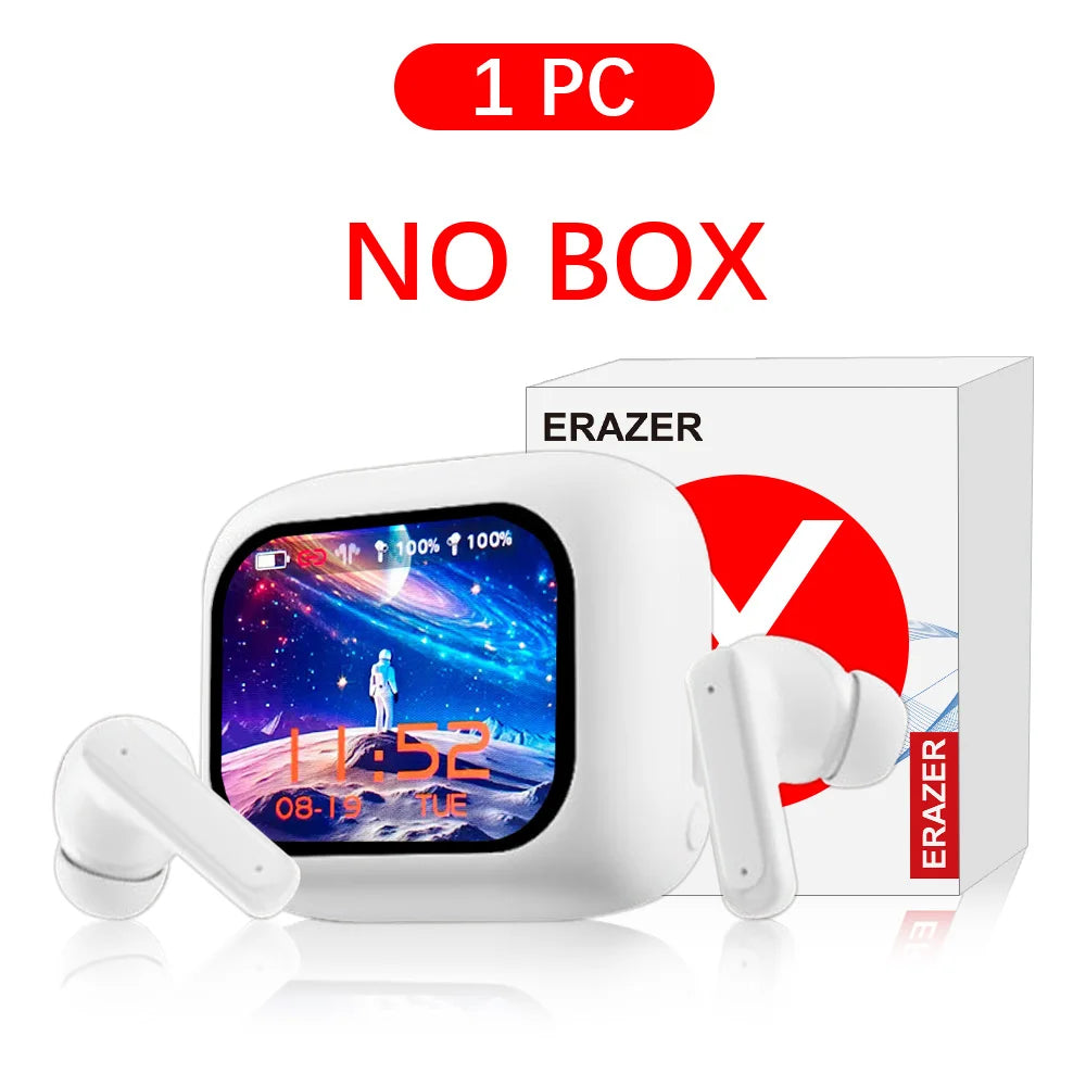 ERAZER Original LCD Touch Screen Bluetooth earphone ANC noise cancelling wireless Headphone waterproof earbuds HD stereo Headset