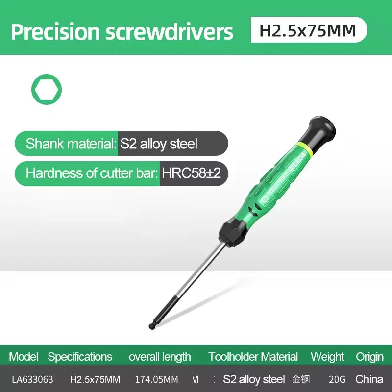 LAOA 1pcs precision screwdriver SL1.0-4.0  phillips mini  phillips plum blossom T5-T20