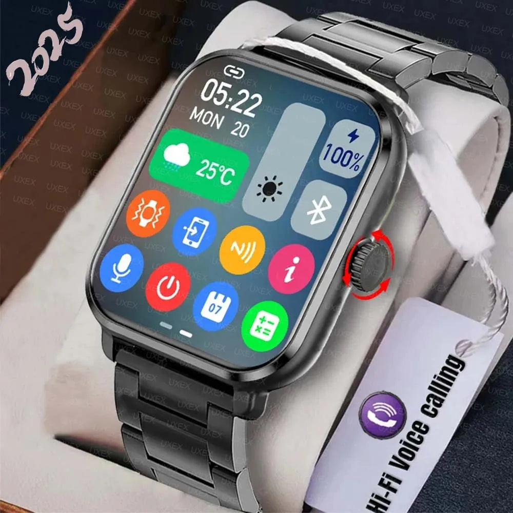 2025 Smart Watch Men Women 1.73” Inch Sports Fitness Watch Wireless Call Custom Photo Android Phone Digital Multidial Smartwatch