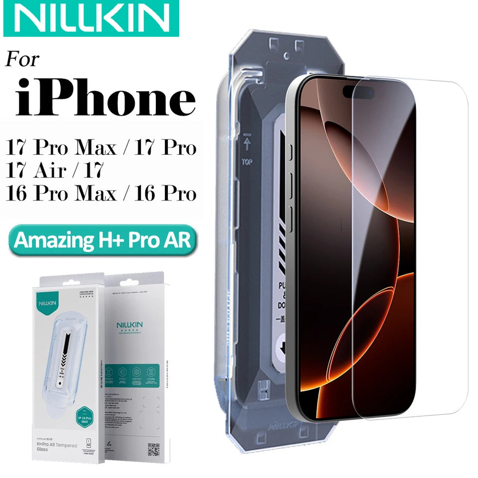 Nillkin For  iPhone 17 Pro Max 17 Air 16 Pro Max 16 Plus H+Pro AR 9H Scratch Resistant 3D Arc Edge Screen Protector