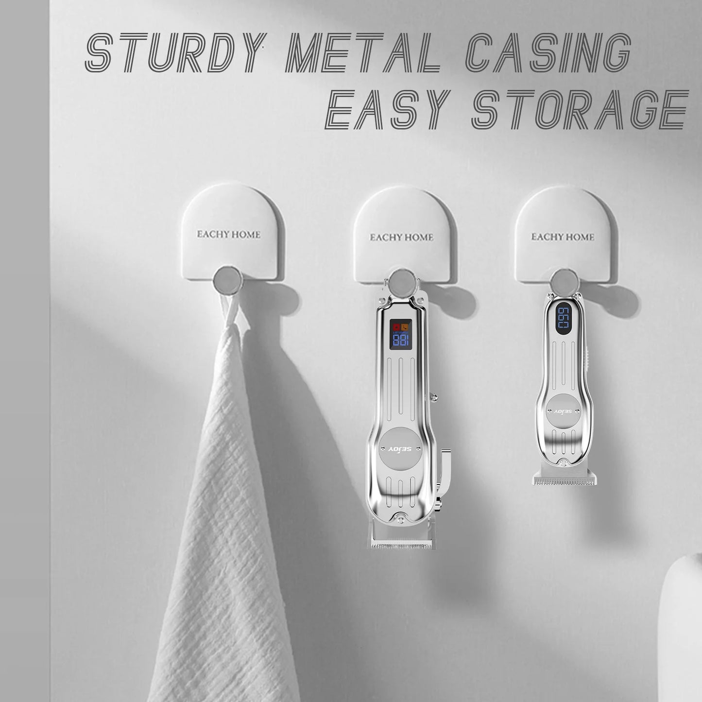 Sejoy Professional Hair Clipper Combo Kit – Rechargeable Cordless Hair Trimmer for Men